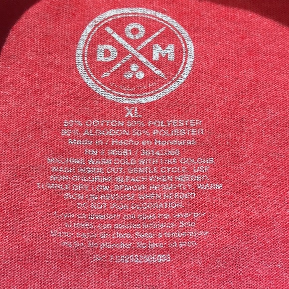 DOM “Get Over It” red short sleeve tee shirt size XL. - Picture 6 of 7